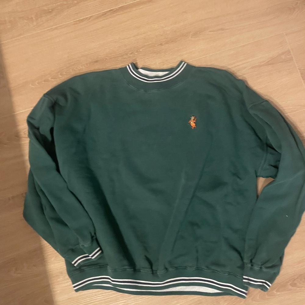 Vintage Oversized Green Sweatshirt